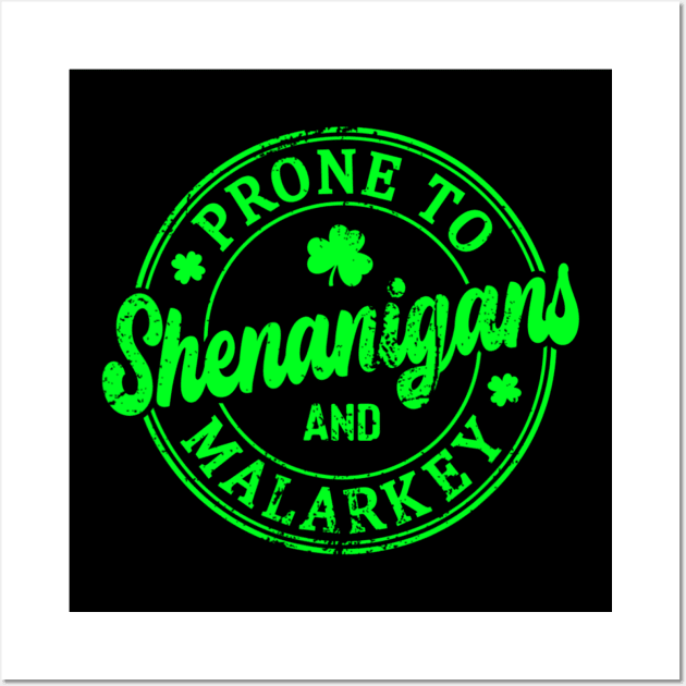 prone to shenanigans and malarkey Wall Art by vintage-corner